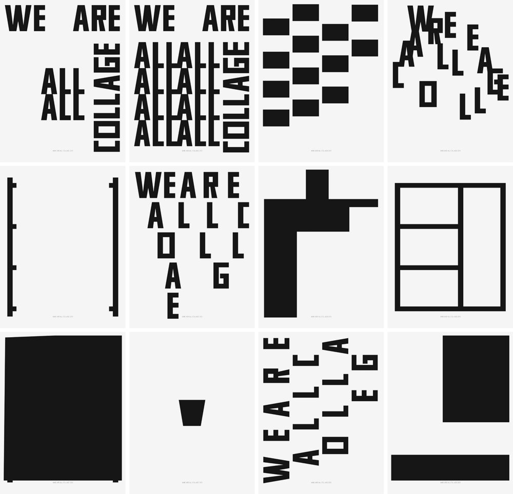 We Are All Collage, RWH Studio, Poster Design